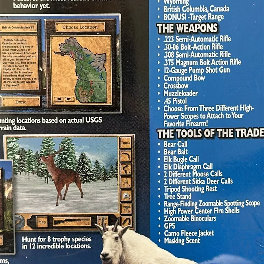 1999 Rocky Mountain Trophy Hunter 2‎ Above The Treeline PC CD-ROM Windows 95/98